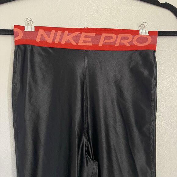 Nike Pro Women's Black High Rise Training Gym 7/8 Leggings Size XS DA0570-010 - Picture 3 of 9